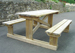 T Frame Doubles Cafe or Picnic Table