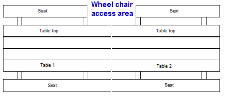 wheelchair picnic tables design2